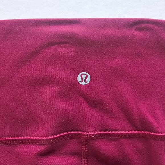 Lululemon Align Crop 21" Leggings | Ripened Raspberry Nulu | Women’s Size 6 - Picture 2 of 10